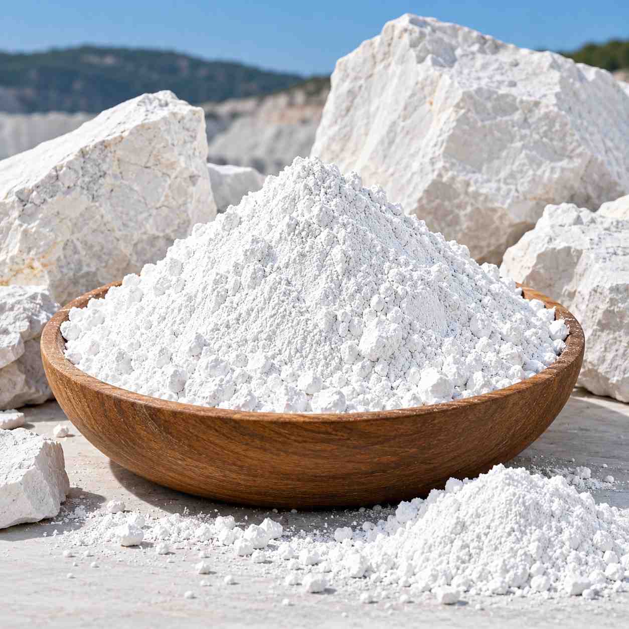 Ground Calcium Carbonate — illustrative visual