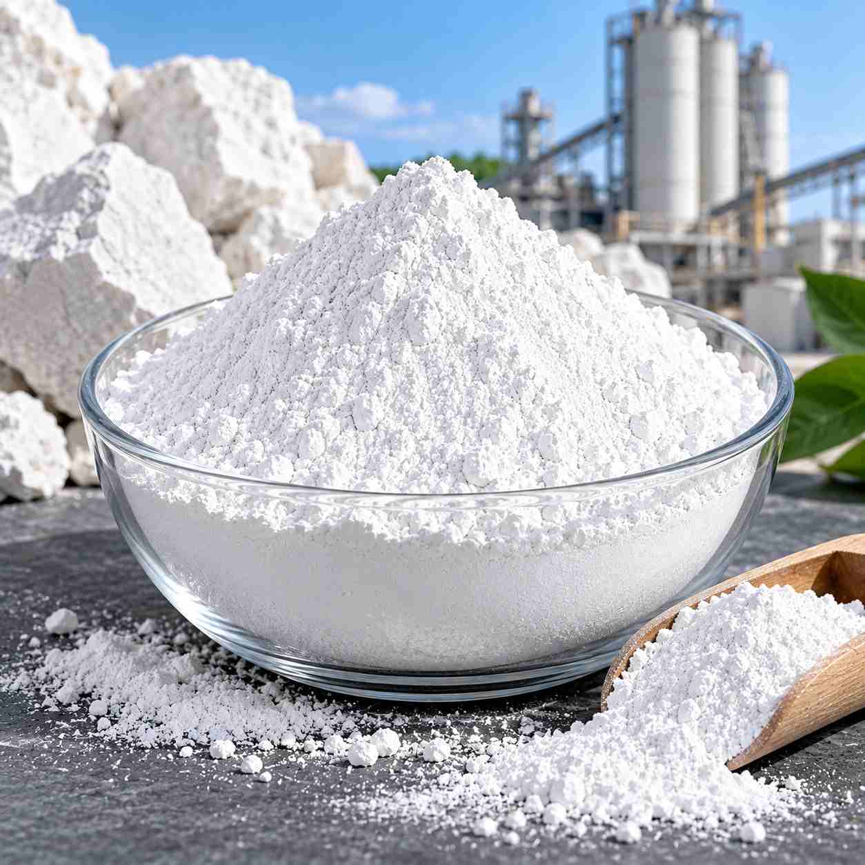 Precipitated Calcium Carbonate — illustrative visual